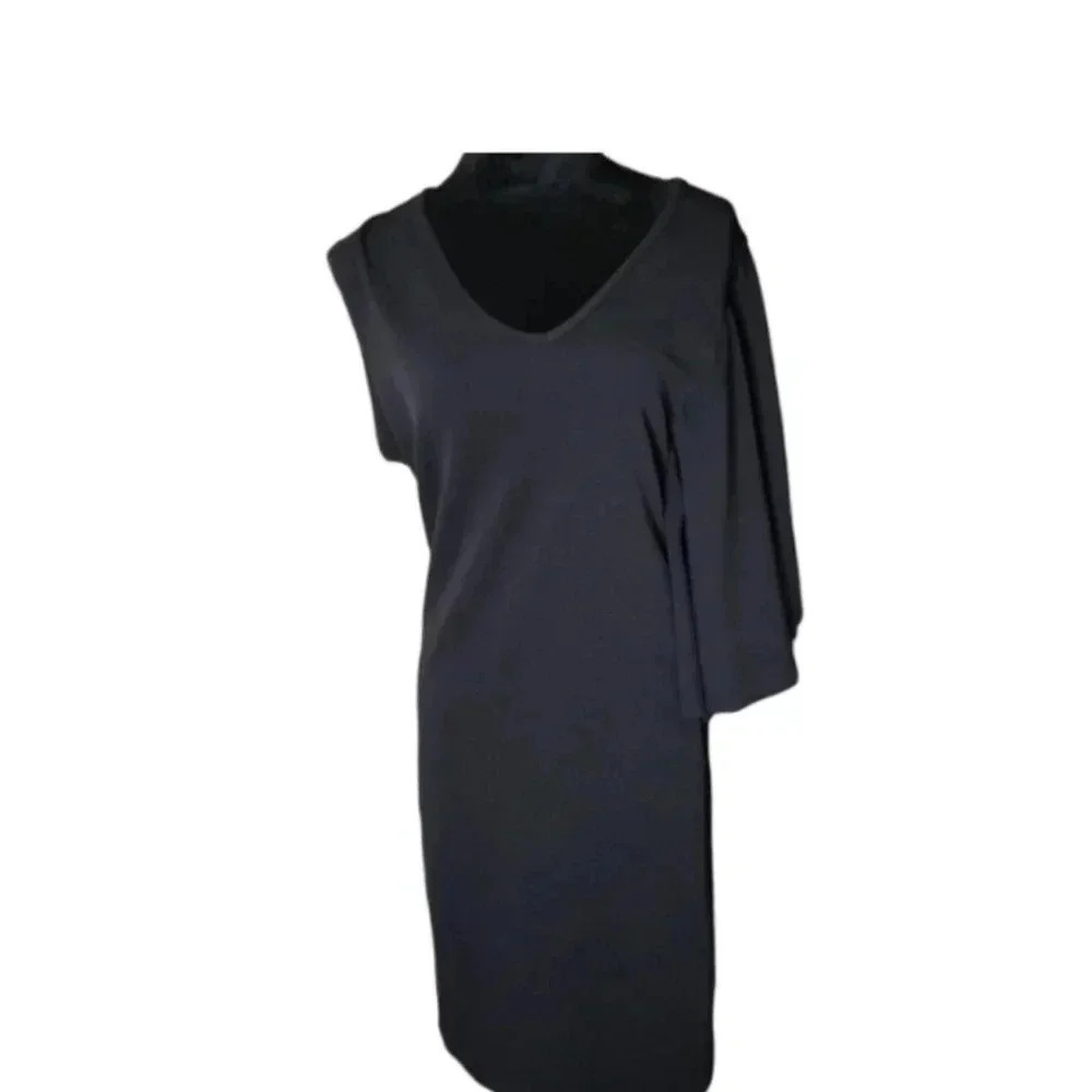 Ashley Stewart One Shoulder Little‎ Black Dress Women 18/20 Plus Size NWOT
